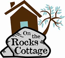 On The Rocks Cottage logo in footer