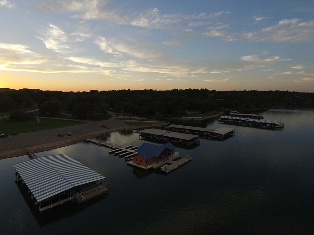 Drone image of the new marina.